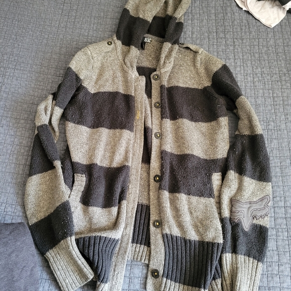 ⭐️2 FOR $20 ⭐️ Fox racing button up sweater - Picture 1 of 3